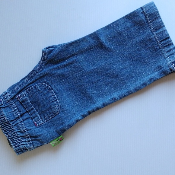 SESAME STREET Jeans Toddlers 2T Blue Denim Pants Four Pockets Pull On - Picture 3 of 4